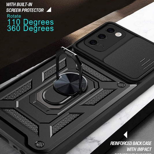 Capa para Samsung Galaxy S20 5G G981 / S20 G980, Techsuit, CamShield, Preta