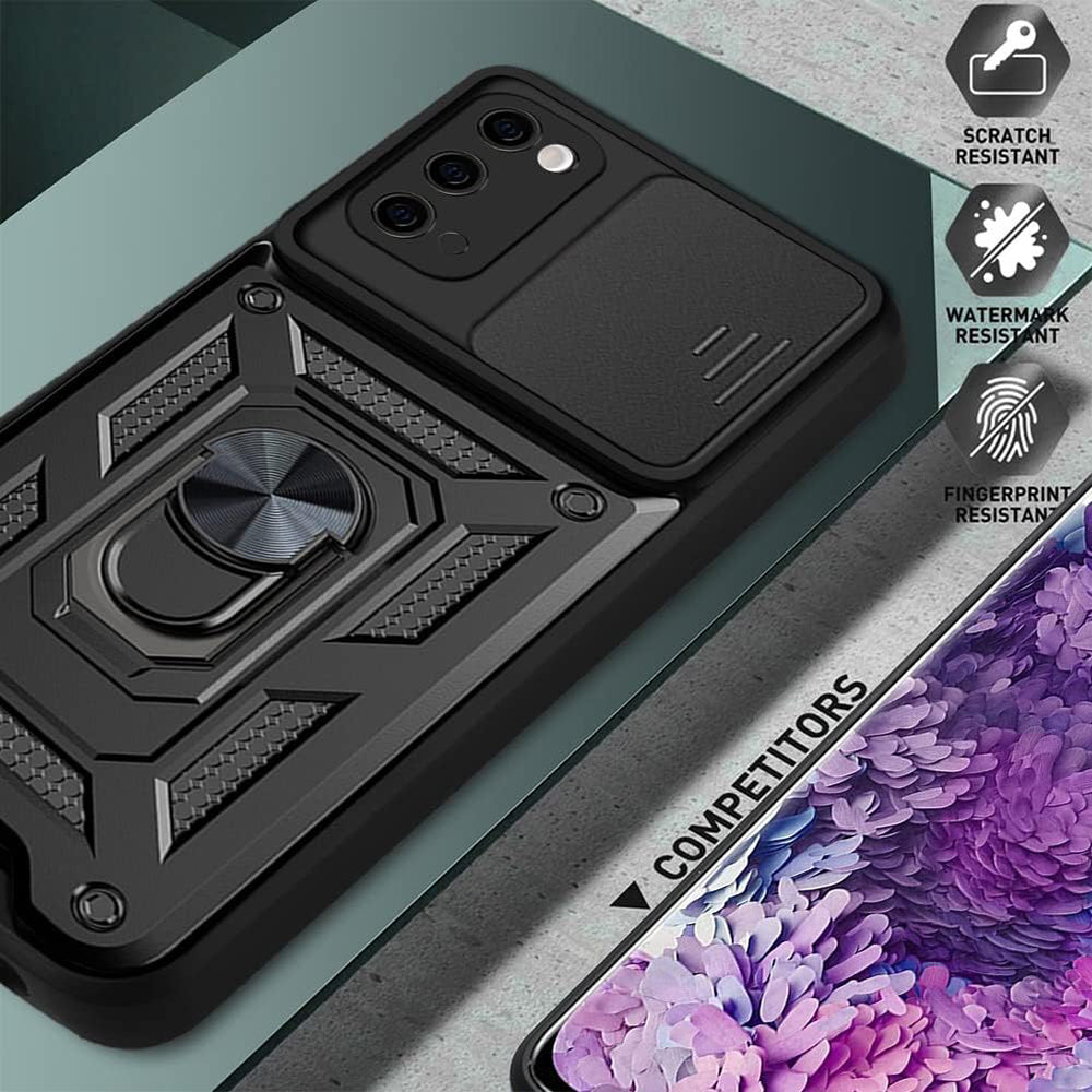 Capa para Samsung Galaxy S20 5G G981 / S20 G980, Techsuit, CamShield, Preta