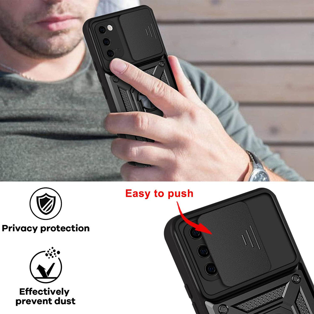 Capa para Samsung Galaxy S20 5G G981 / S20 G980, Techsuit, CamShield, Preta