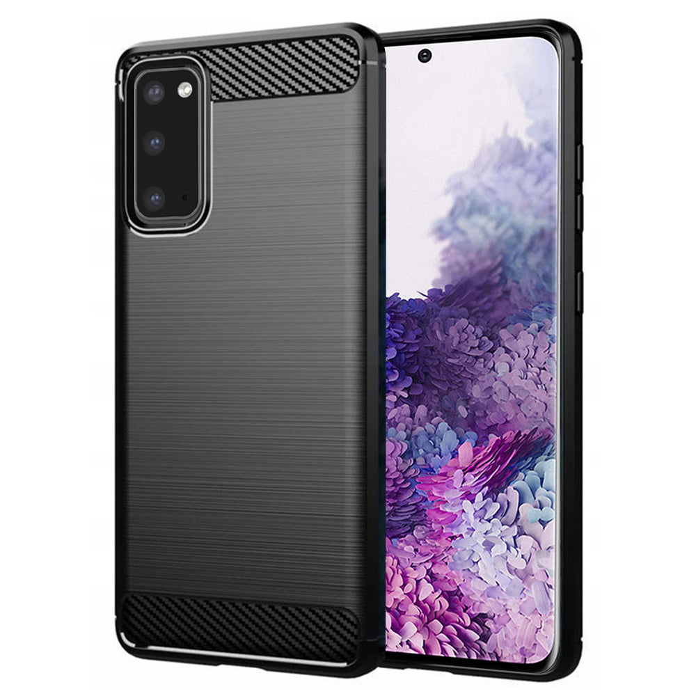 Case for Samsung Galaxy S20 5G G981 / S20 G980, Techsuit, Carbon, Black