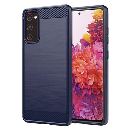 Case for Samsung Galaxy S20 FE 2022 G781 / S20 FE 5G G781 / S20 FE G780, Techsuit, Carbon, Blue