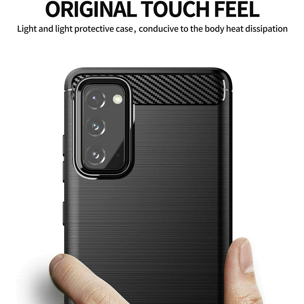 Capa para Samsung Galaxy S20 FE 2022 G781 / S20 FE 5G G781 / S20 FE G780, Techsuit, Carbono, Preta
