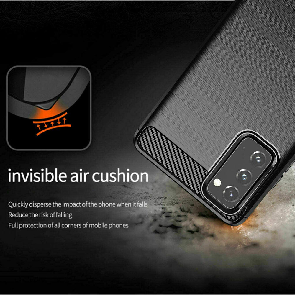 Capa para Samsung Galaxy S20 FE 2022 G781 / S20 FE 5G G781 / S20 FE G780, Techsuit, Carbono, Preta
