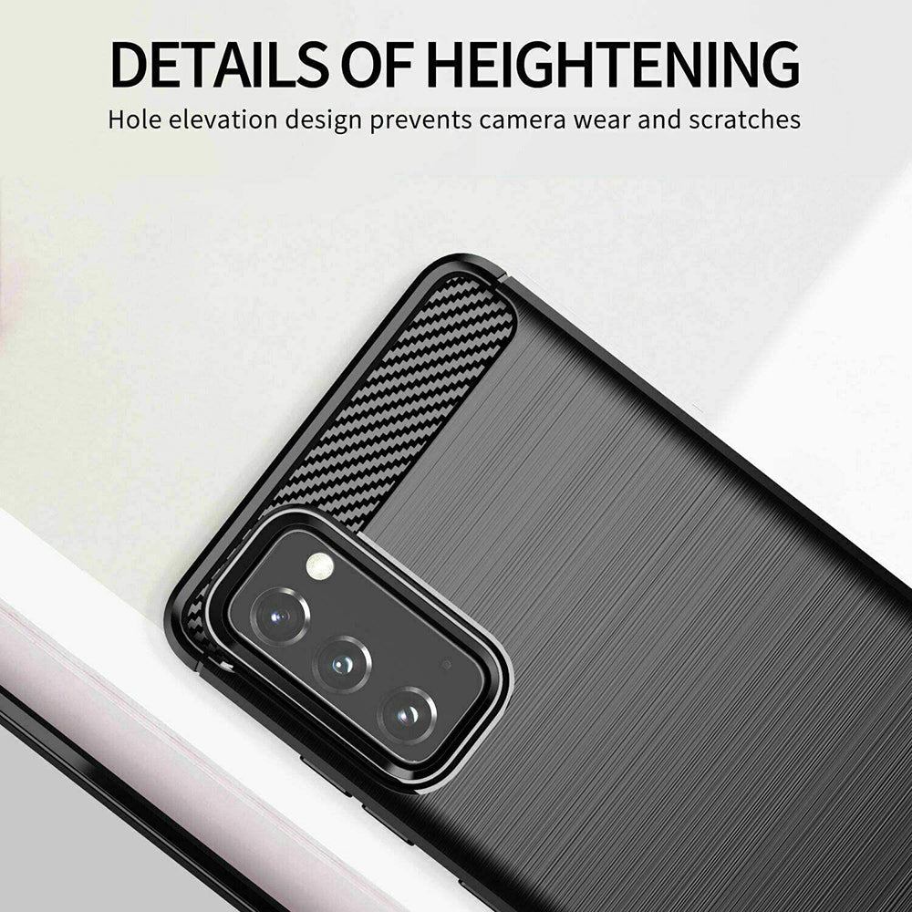 Capa para Samsung Galaxy S20 FE 2022 G781 / S20 FE 5G G781 / S20 FE G780, Techsuit, Carbono, Preta