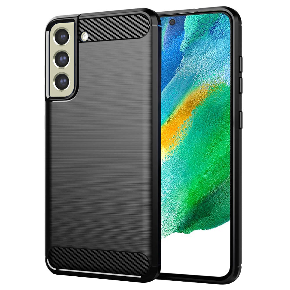 Case for Samsung Galaxy S21 FE 5G G990, Techsuit, Carbon, Black