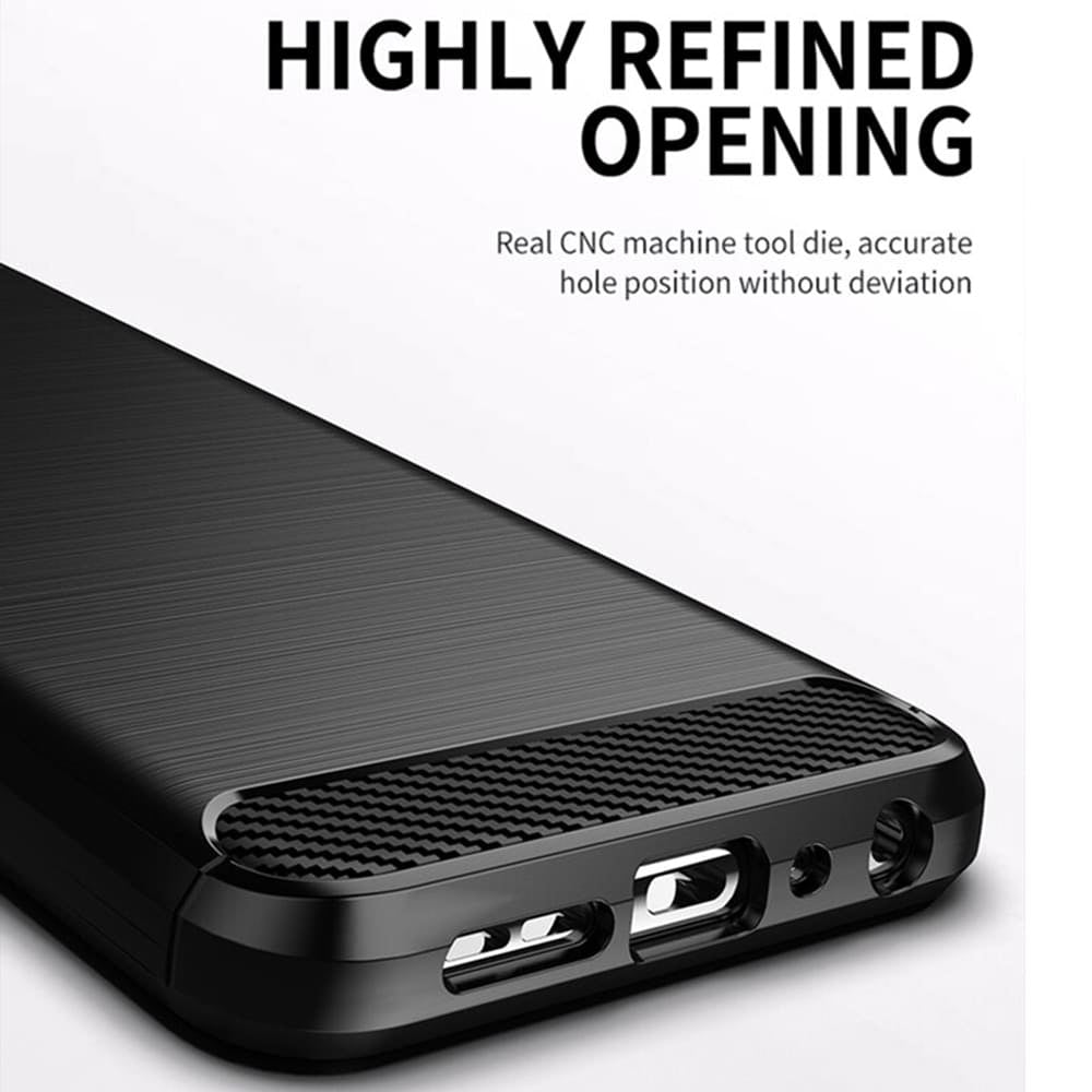 Case for Samsung Galaxy S21 FE 5G G990, Techsuit, Carbon, Black