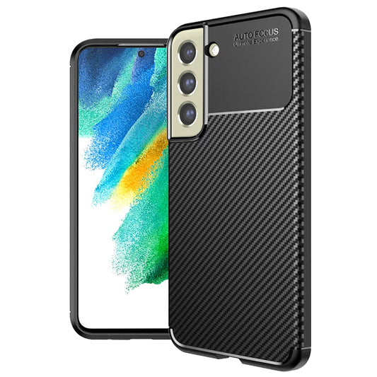 Capa para Samsung Galaxy S21 FE 5G G990, Techsuit, Fibra de Carbon, Preta