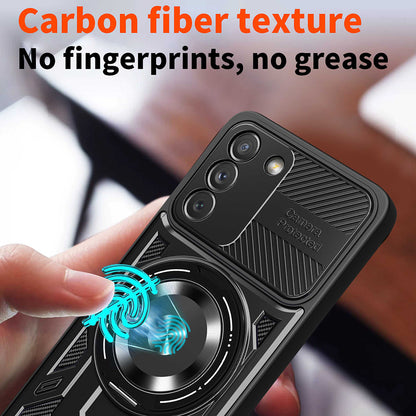 Case for Samsung Galaxy S21 FE 5G G990, Techsuit, RuggedCam, Black