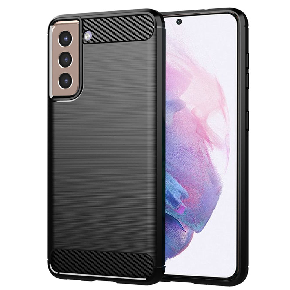 Capa para Samsung Galaxy S21+ 5G G996, Techsuit, Carbono, Preta