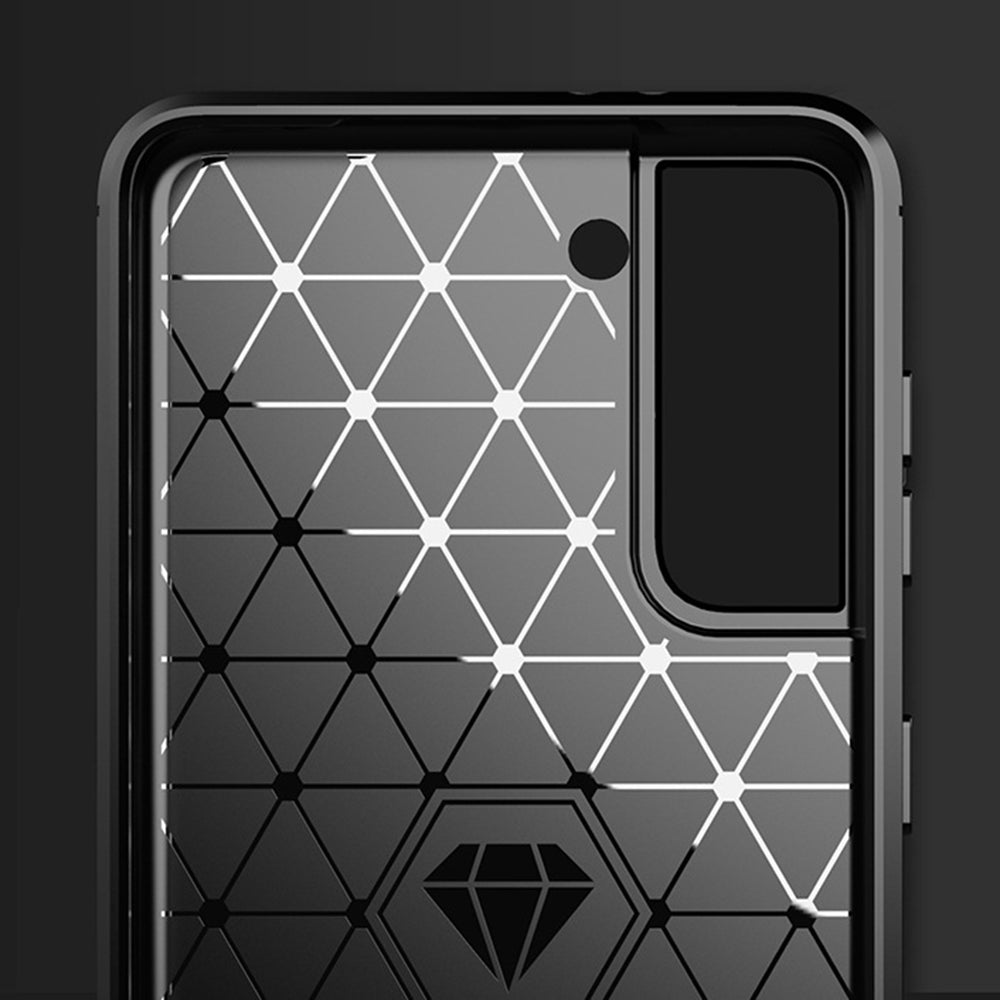 Capa para Samsung Galaxy S21+ 5G G996, Techsuit, Carbono, Preta