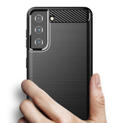 Capa para Samsung Galaxy S21+ 5G G996, Techsuit, Carbono, Preta