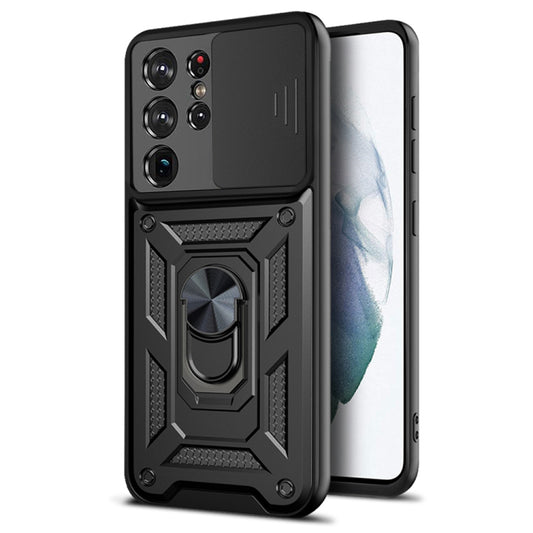 Capa para Samsung Galaxy S21 Ultra 5G G998, Techsuit, CamShield, Preta
