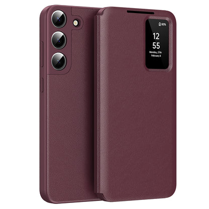 Capa para Samsung Galaxy S22 5G S901, Techsuit, SmartView, Vinho
