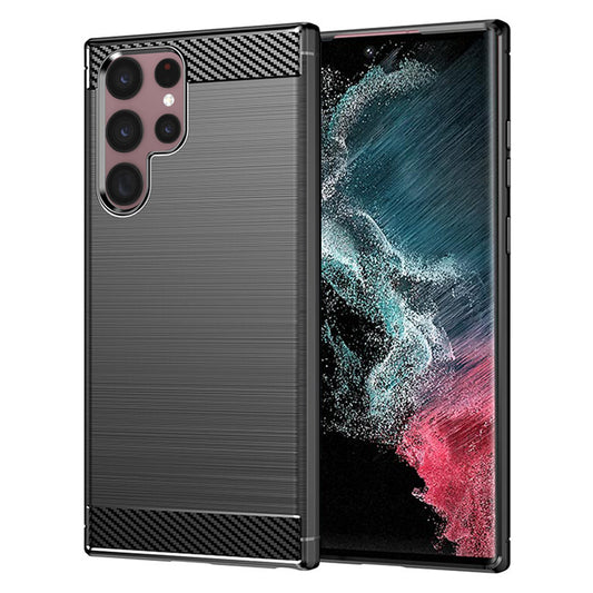 Capa para Samsung Galaxy S22 Ultra 5G S908, Techsuit, Carbono, Preta