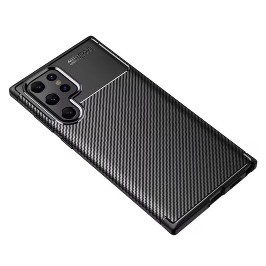 Capa para Samsung Galaxy S22 Ultra 5G S908, Techsuit, Fibra de Carbon, Preta