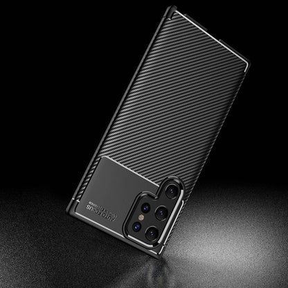 Capa para Samsung Galaxy S22 Ultra 5G S908, Techsuit, Fibra de Carbon, Preta