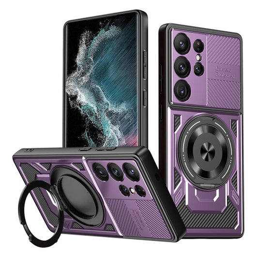 Capa para Samsung Galaxy S22 Ultra 5G S908, Techsuit, RuggedCam, Roxo