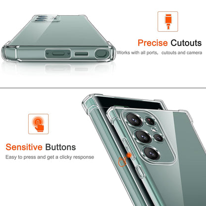Capa para Samsung Galaxy S22 Ultra 5G S908, Techsuit, Shockproof Clear, Transparente