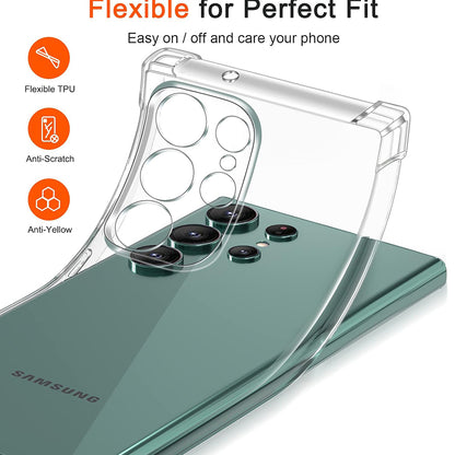 Capa para Samsung Galaxy S22 Ultra 5G S908, Techsuit, Shockproof Clear, Transparente