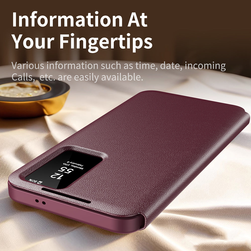 Capa para Samsung Galaxy S22 Ultra 5G S908, Techsuit, SmartView, Vermelha