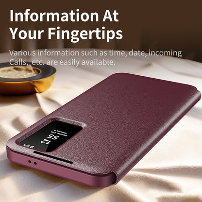 Capa para Samsung Galaxy S22 Ultra 5G S908, Techsuit, SmartView, Vermelha