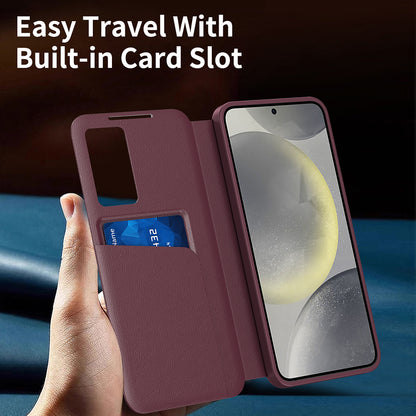 Capa para Samsung Galaxy S22 Ultra 5G S908, Techsuit, SmartView, Vermelha
