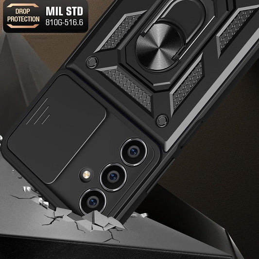 Capa para Samsung Galaxy S23 FE S711, Techsuit, CamShield, Preta