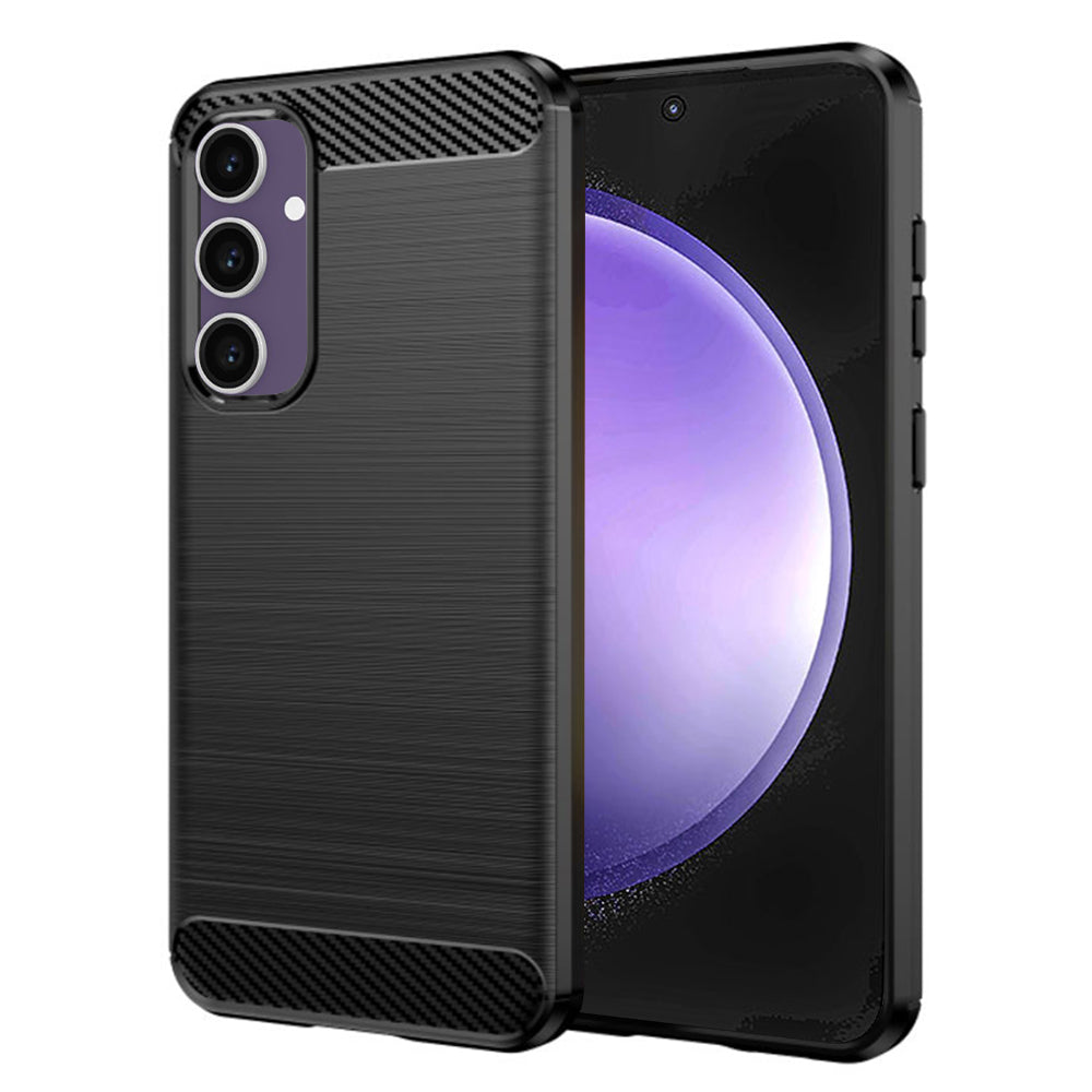 Capa para Samsung Galaxy S23 FE S711, Techsuit, Carbono, Preta