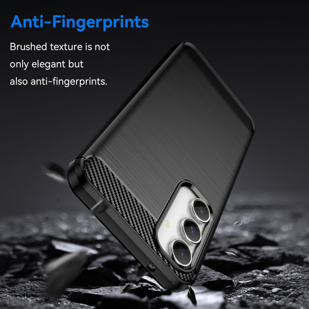 Capa para Samsung Galaxy S23 FE S711, Techsuit, Carbono, Preta