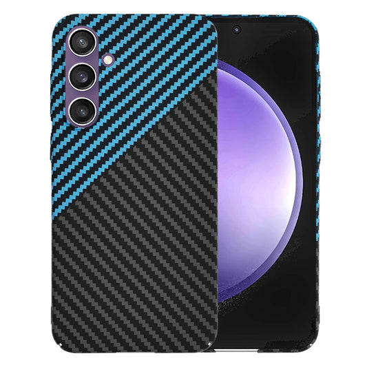 Capa para Samsung Galaxy S23 FE S711, Techsuit, Carbonite FiberShell, Preto Azul