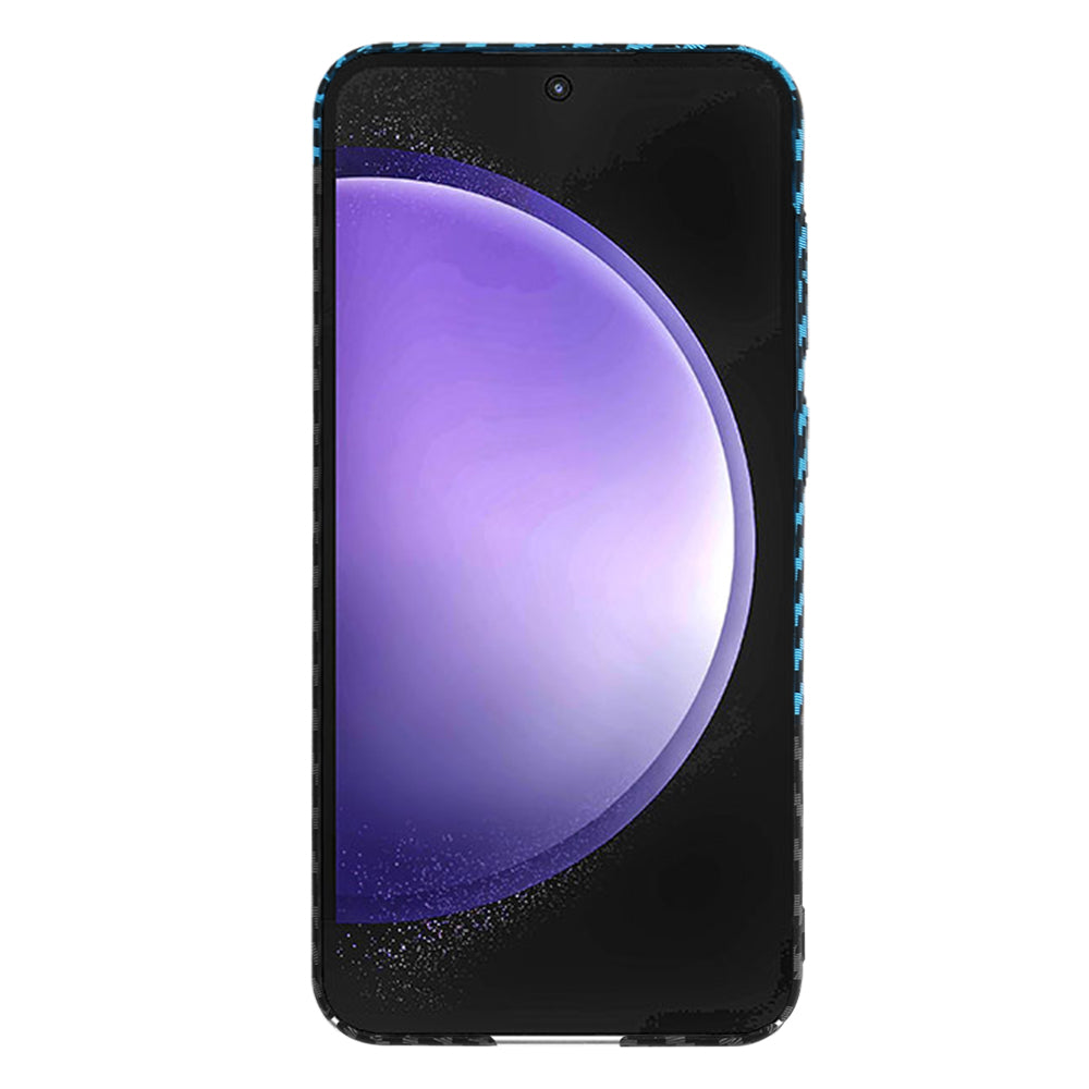 Capa para Samsung Galaxy S23 FE S711, Techsuit, Carbonite FiberShell, Preto Azul