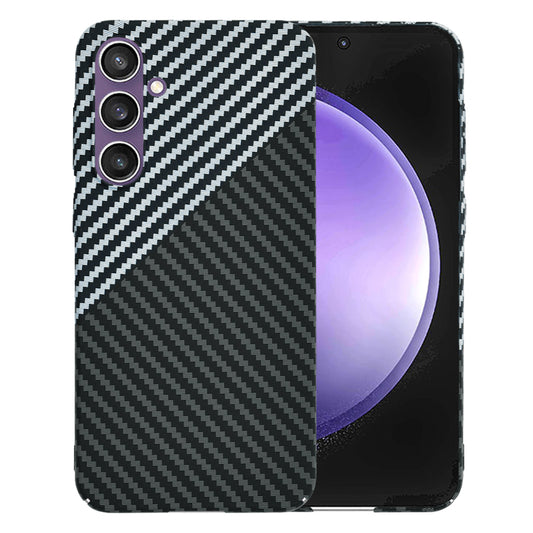 Capa para Samsung Galaxy S23 FE S711, Techsuit, Carbonite FiberShell, Preto Cinzento