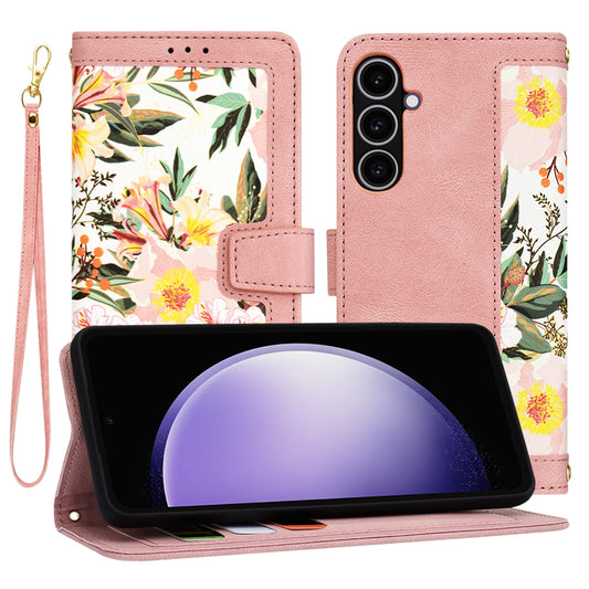 Capa para Samsung Galaxy S23 FE S711, Techsuit, FlipCraft, Rosa