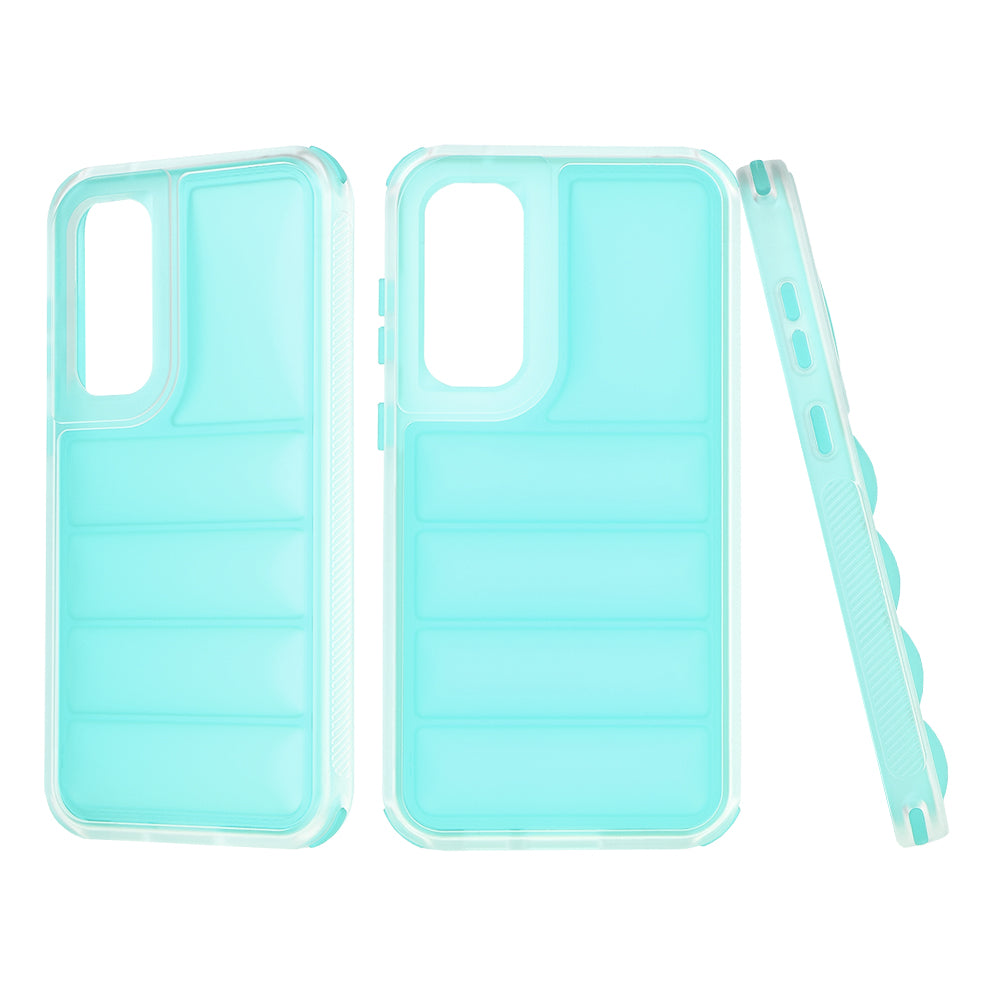 Capa para Samsung Galaxy S23 FE S711, Techsuit, Wave Shield, Turquesa