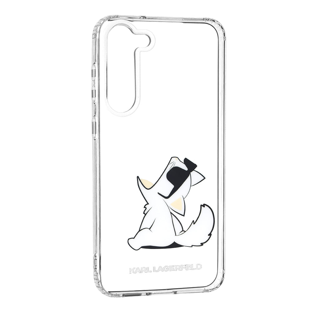 Capa para Samsung Galaxy S23+ S916, Karl Lagerfeld, Choupette Eat, Transparente