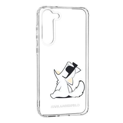 Capa para Samsung Galaxy S23+ S916, Karl Lagerfeld, Choupette Eat, Transparente