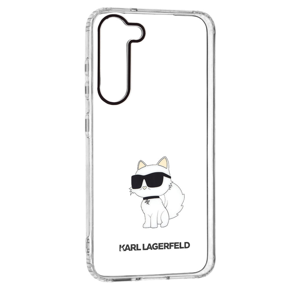 Case for Samsung Galaxy S23+ S916, Karl Lagerfeld, Ikonik Choupette, Transparent