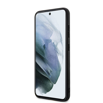 Capa para Samsung Galaxy S23+ S916, Karl Lagerfeld, Saffiano Monogram Metal Logo, Preta.