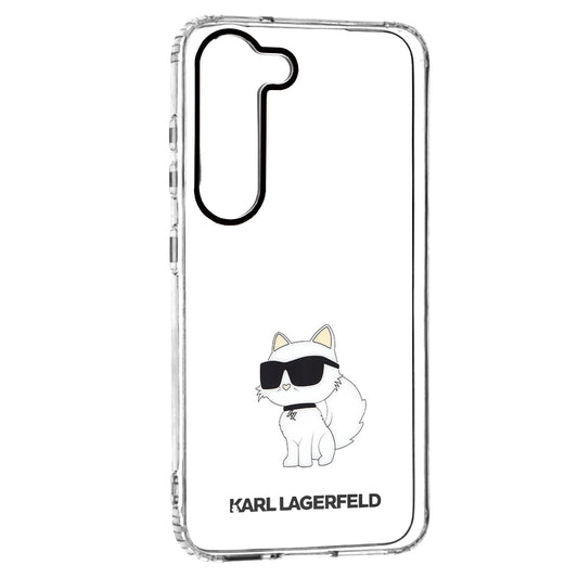 Capa para Samsung Galaxy S23 S911, Karl Lagerfeld, Ikonik Choupette, Transparente