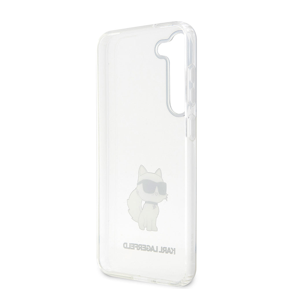 Capa para Samsung Galaxy S23 S911, Karl Lagerfeld, Ikonik Choupette, Transparente