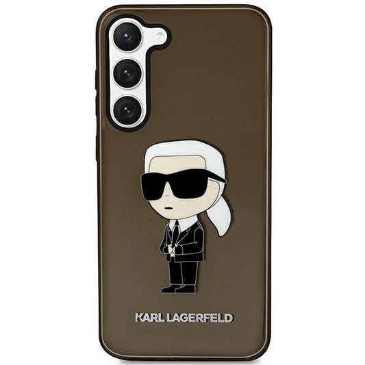 Capa para Samsung Galaxy S23 S911, Karl Lagerfeld, Ikonik Karl, Preta
