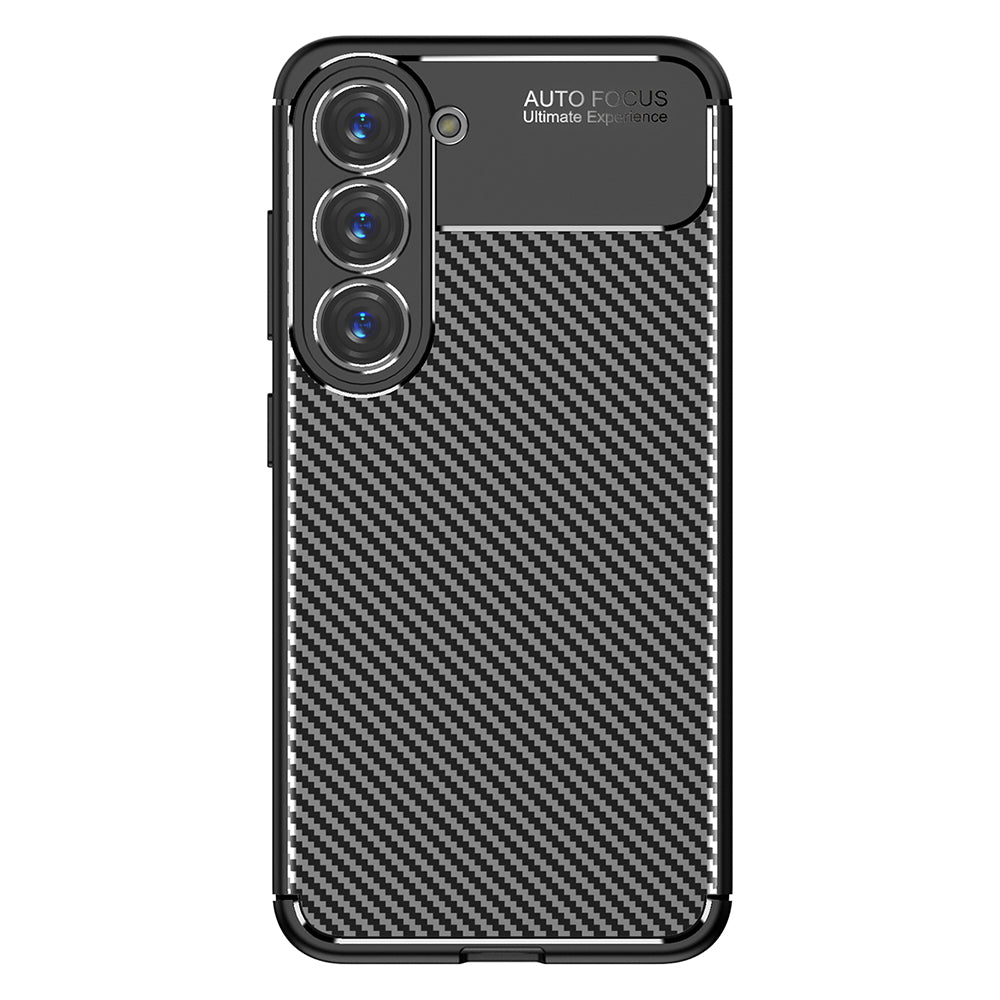 Capa para Samsung Galaxy S23 S911, Techsuit, Fibra de Carbon, Preta