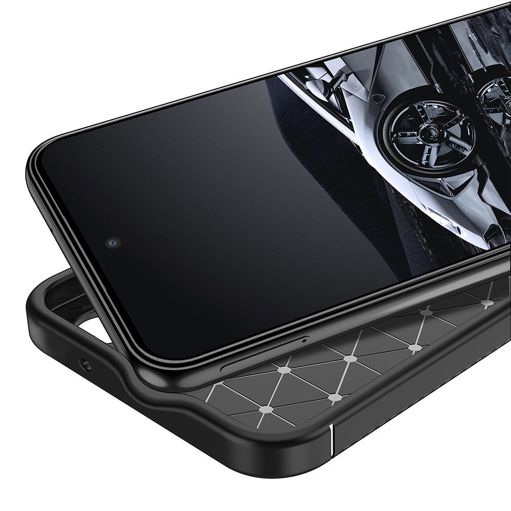 Capa para Samsung Galaxy S23 S911, Techsuit, Fibra de Carbon, Preta