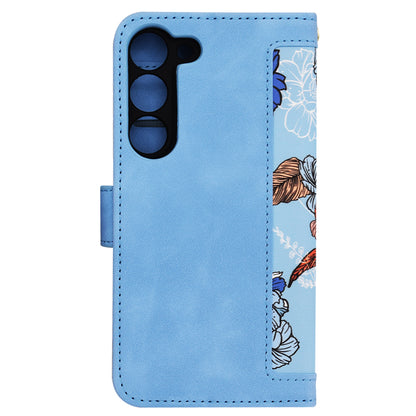 Capa para Samsung Galaxy S23 S911, Techsuit, FlipCraft, Azul