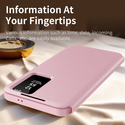 Capa para Samsung Galaxy S23 S911, Techsuit, SmartView, Rosa