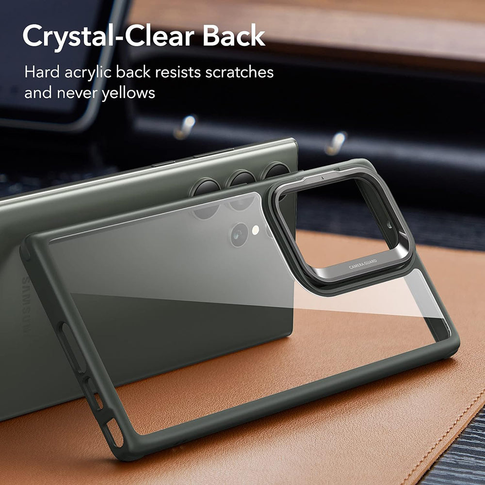 Capa para Samsung Galaxy S23 Ultra S918, ESR, Classic Kickstand, Verde Transparente