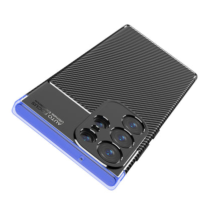 Capa para Samsung Galaxy S23 Ultra S918, Techsuit, Fibra de Carbon, Preta