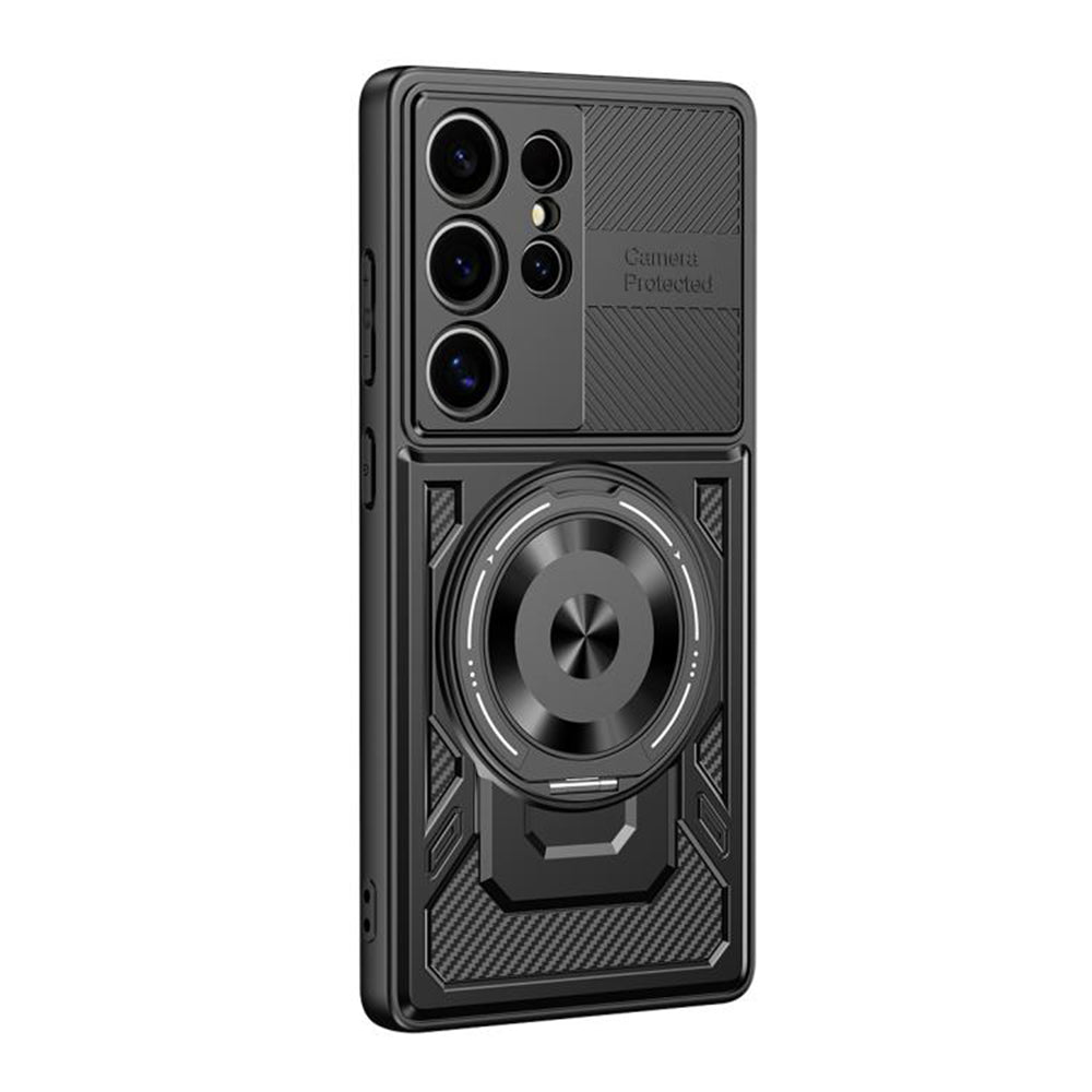 Capa para Samsung Galaxy S23 Ultra S918, Techsuit, RuggedCam, Preta