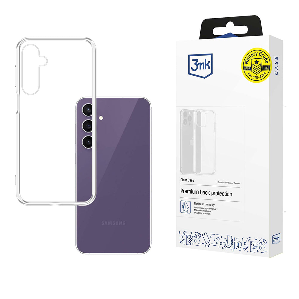 Capa para Samsung Galaxy S24 FE S721, 3MK, Clear, Transparente