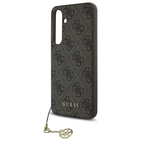 Capa para Samsung Galaxy S24 FE S721, Guess, 4G Charm, Castanho
